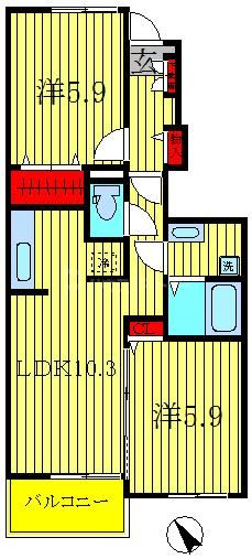 1階の間取り図