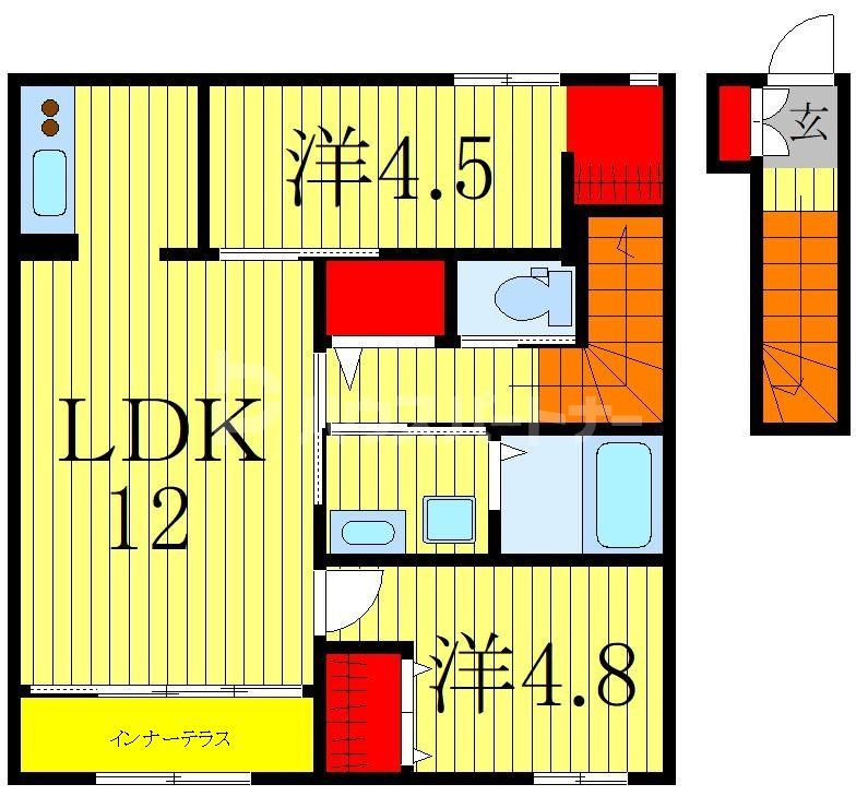 2階の間取り図