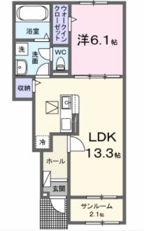 1階の間取り図