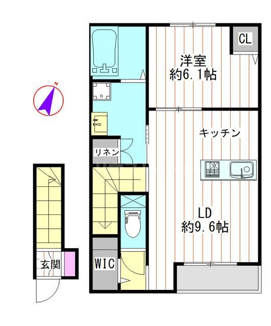 2階の間取り図