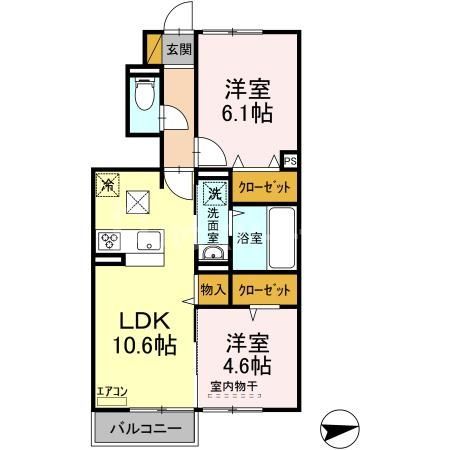 1階の間取り図