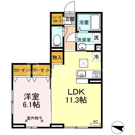 1階の間取り図