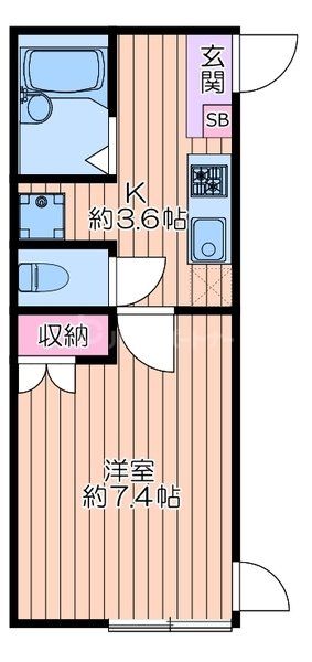 2階の間取り図