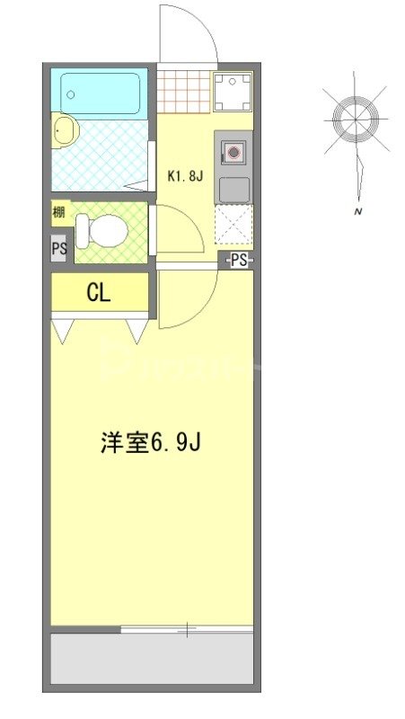 2階の間取り図