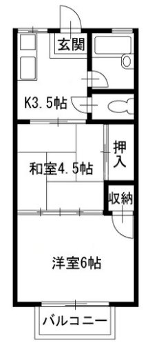 2階の間取り図