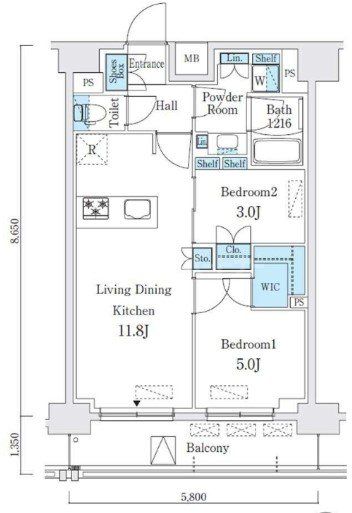 11階の間取り図