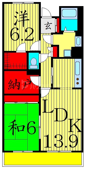 2階の間取り図