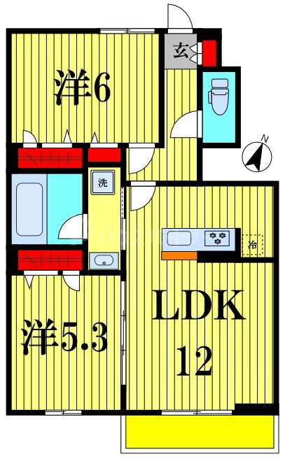 1階の間取り図