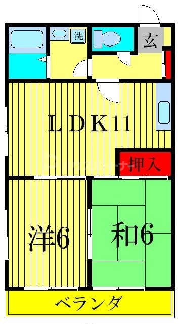 2階の間取り図