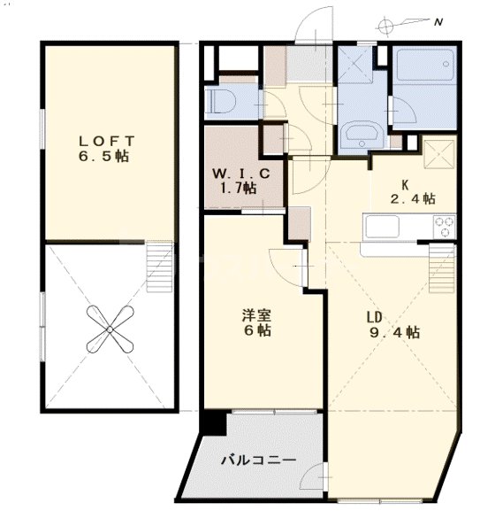 4階の間取り図