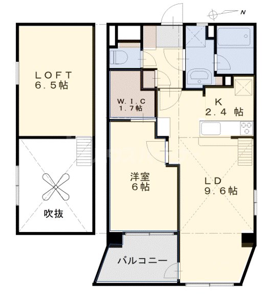 4階の間取り図
