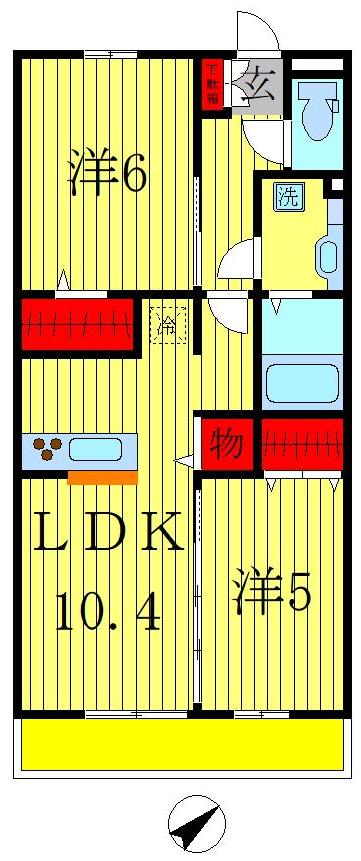 2階の間取り図