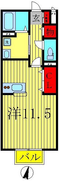 2階の間取り図