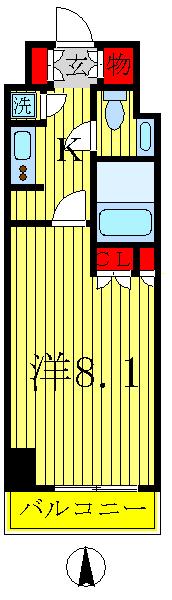 8階の間取り図