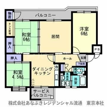 1階の間取り図