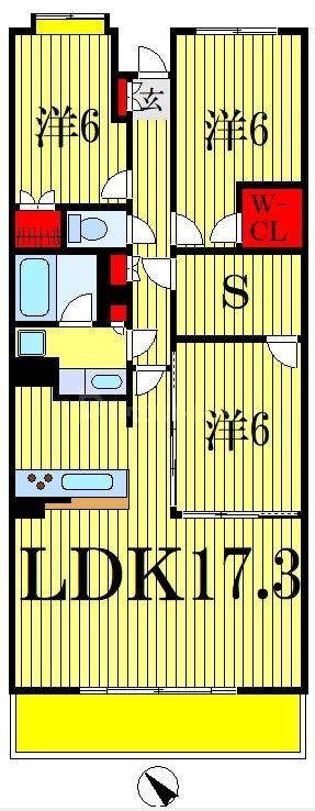 3階の間取り図