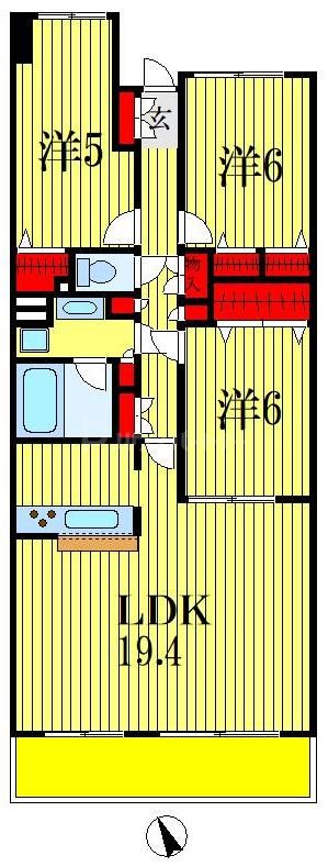 14階の間取り図