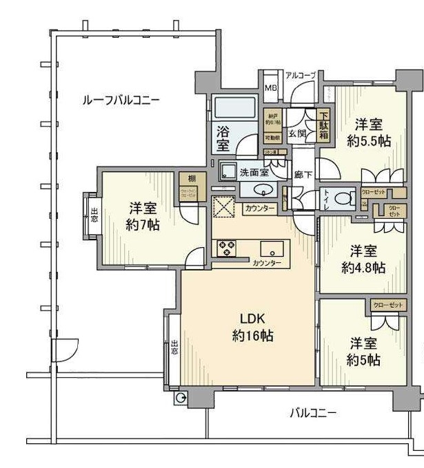 8階の間取り図