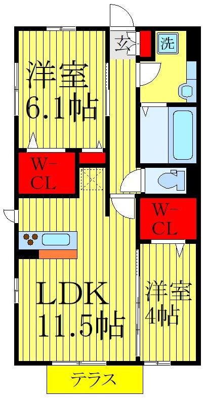 1階の間取り図