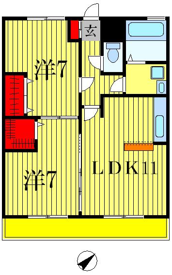 1階の間取り図
