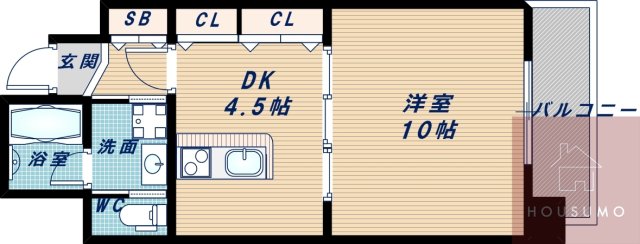 8階の間取り図