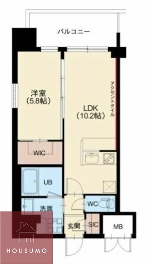 2階の間取り図