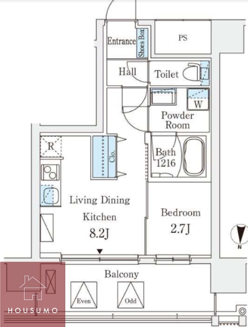 2階の間取り図