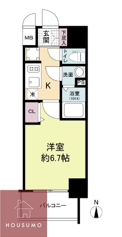 6階の間取り図