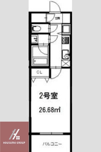 8階の間取り図