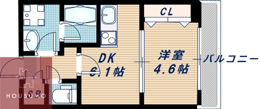6階の間取り図