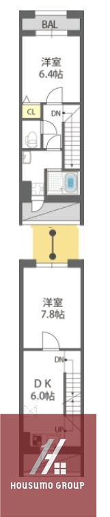 1階の間取り図