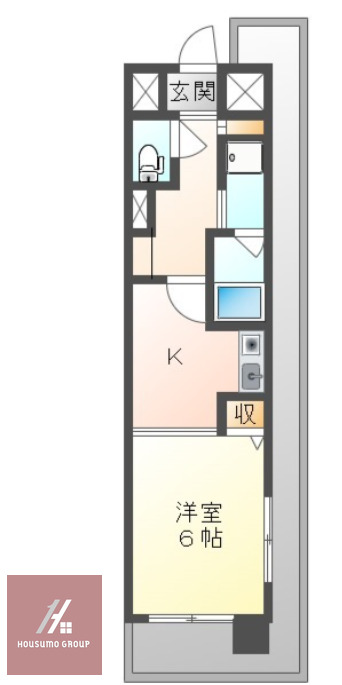 2階の間取り図