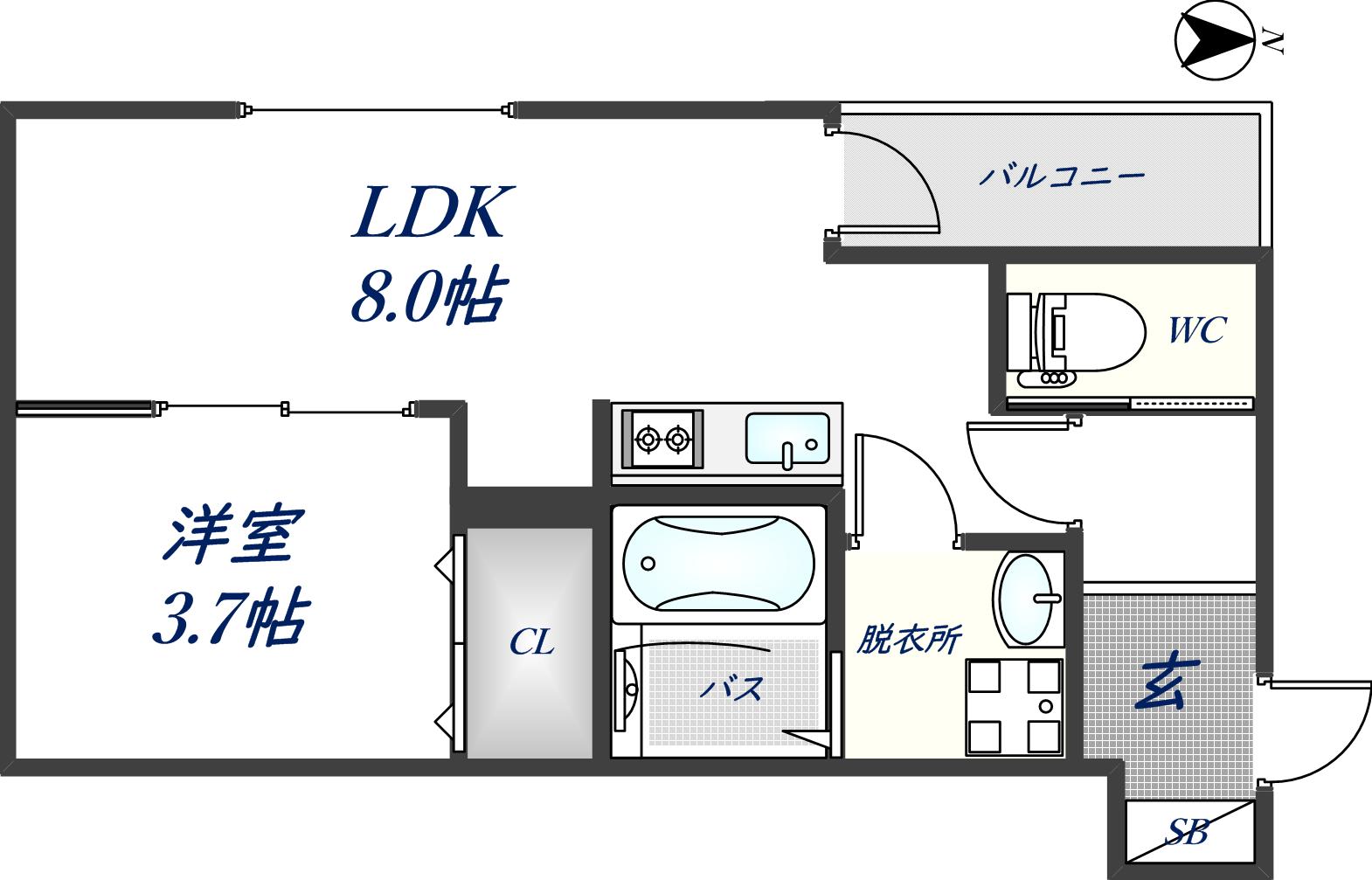 1階の間取り図
