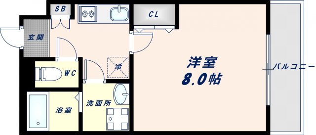 4階の間取り図