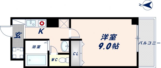 2階の間取り図