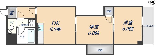 2階の間取り図