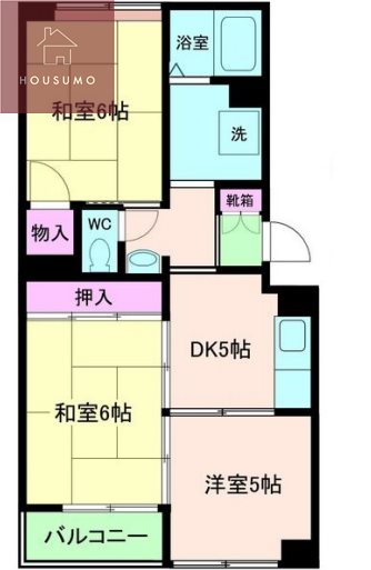 2階の間取り図