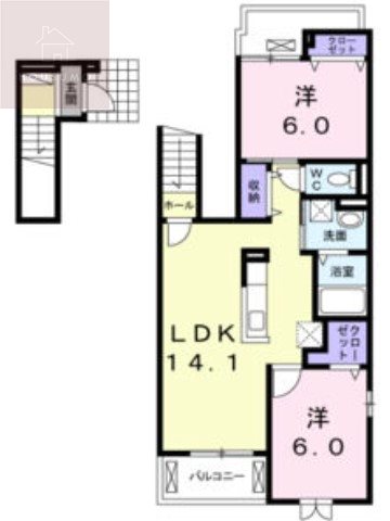 1階の間取り図