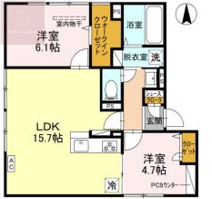 1階の間取り図