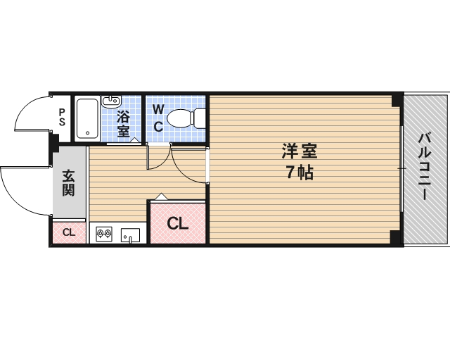 2階の間取り図