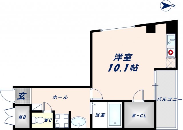 4階の間取り図