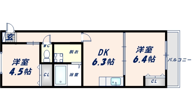 4階の間取り図