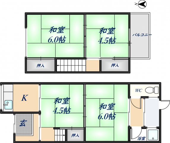 1階の間取り図