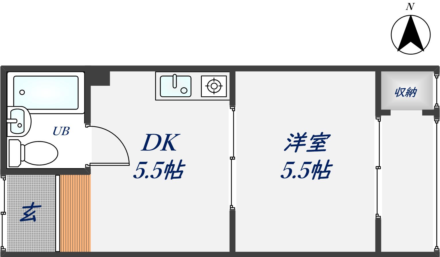 1階の間取り図