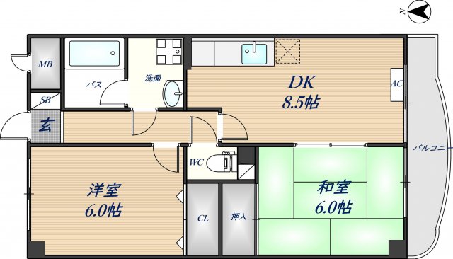 6階の間取り図