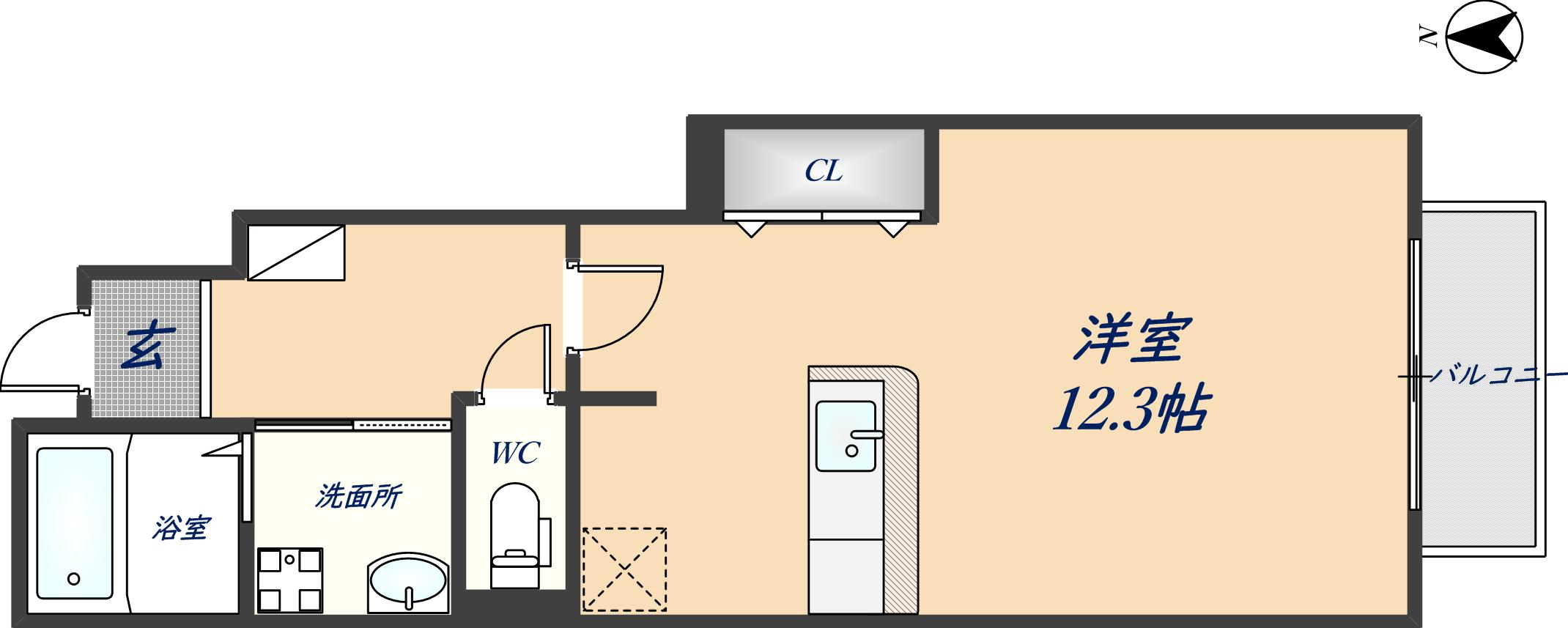 1階の間取り図