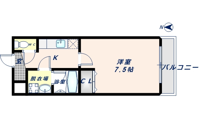 1階の間取り図
