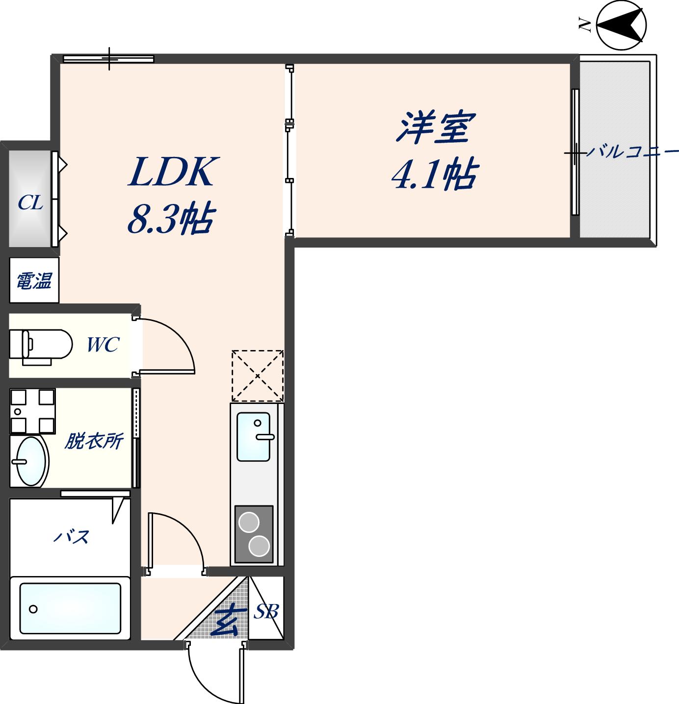 1階の間取り図