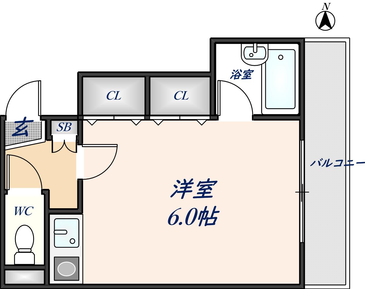 2階の間取り図