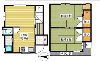 -階の間取り図